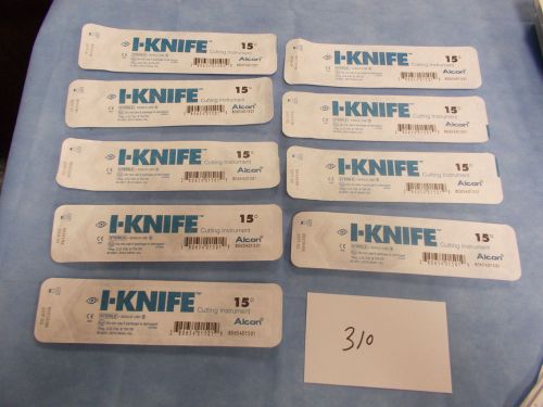 Alcon I-Knifes, 15 Degree # 8065401501 (Qty 9) Exp 2017-01