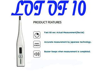 Lot of 10 new omron mc-246 ecotemp basic digital thermometer only @sf for sale