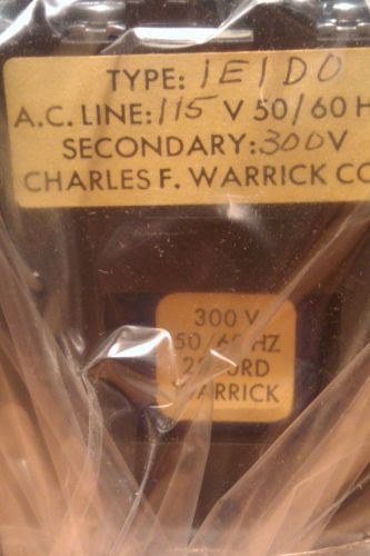 WARRICK TYPE 1E1D0 115 V 50/60 HZ SECONDARY 300V Liquid level control NOS