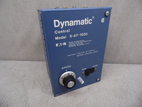 EATON DYNAMATIC 5-47-1035 ASSY. 15-163-2 NEW SPEED CONTROL RUN/STOP