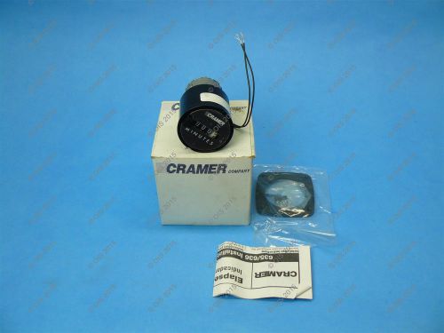 Cramer 10086 eti 636 elapsed time indicator 0-9999.9 minutes 115vac sq bezel nib for sale