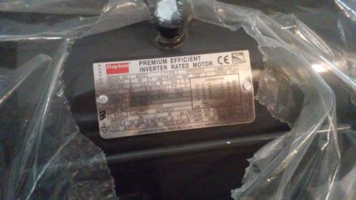 New Dayton 5HP 3PH General Purpose Motor 1740 RPM 208/230-460V Frame 182/4T