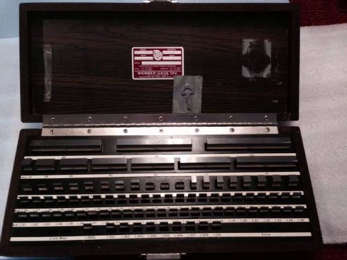 starrett webber 88 PC. Metric Gage Block Set Grade 2  .5mm-100mm  RS88MA1