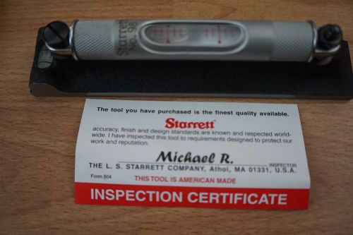 NEW STARRETT 98 LEVEL 6&#034; LONG 98-6 MACHINIST TOOLS MILLWRIGHT MECHANIC MIC SCALE