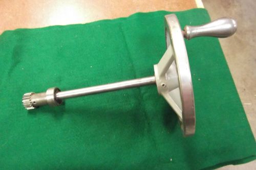 HARIG 6-12 SURFACE GRINDER table wheel HANDLE,SHAFT,BEARING &amp; RACK GEAR ALL GOOD