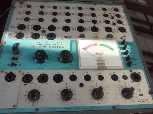 b k dynajet 707 vacuum electron tube tester TEST 12AX7 VINTAGE 5AR4