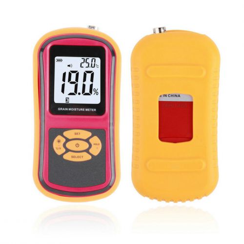 Portable LCD Display Digital Grain Moisture Meter Humidity Detector Tester SC