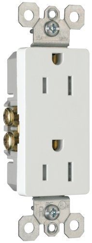 Pass &amp; Seymour 885TRWCC12 Duplex Decorator Tamper Resistant Receptacle