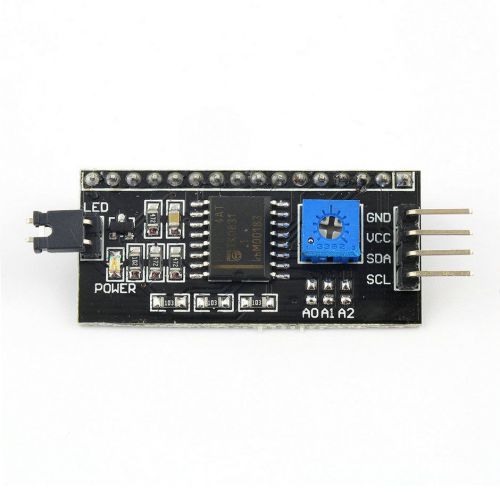 I2C IIC Serial Interface Board Module LCD1602 Address Changeable for Arduino SN