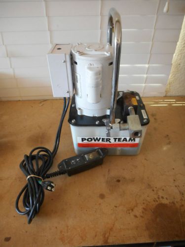 Power Team PE172 120V Electric Hydraulic Pump Model B 10,000 PSI 700 Bar Nice