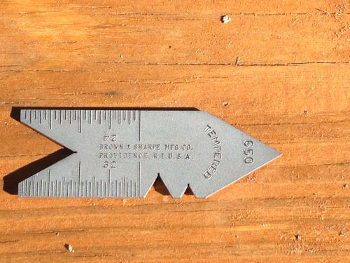 Vintage Machinist&#039;s Tool Gauge Brown &amp; Sharpe Mfg Co. See Pic&#039;s