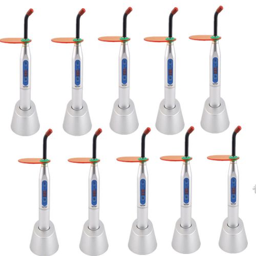 10x Silver Dental 5W Wireless Cordless LED Curing Light Lamp 1500mw Denshine