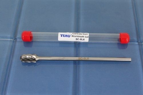 NEW TEMO SC5-L6 Aluminum Cut Extra Long Carbide Burr File, FREE SHIPPING