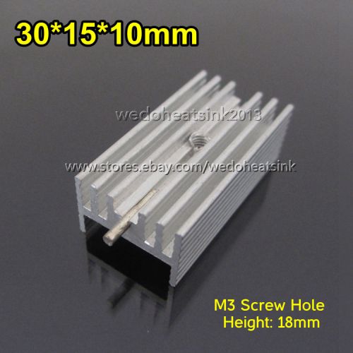 100pcs aluminum 30x15x10 mm aluminium radiator heatsink cooler for to-220/ to220 for sale