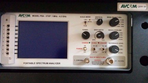 Avcom psa-37xp portable spectrum analyzer with qrm-xp rack for sale