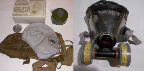 GASMASK LOT : Scott ATO + Soviet GP-5 white small airsoft HALLOWEEN costume