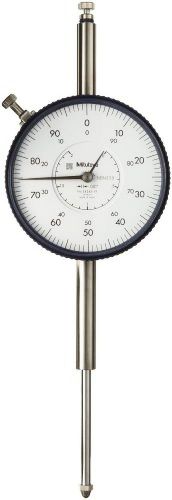 Mitutoyo - 3424SB-19 Dial Indicator, #4-48 UNF Thread, 0.375&#034; Stem Dia., Flat