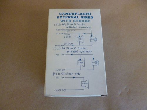 LD-97 CAMOUFLAGED EXTERNAL SIREN 10-14VDC 105dB 100mA