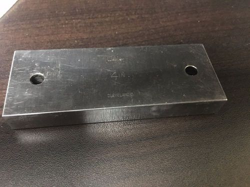 Webber Starrett Steel Heavy Duty Style Rect. Gage block 4.000&#034;