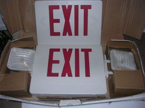 NEW Navilite NXPC3RWHSD Combo LED Exit &amp; Emergency Lighting.