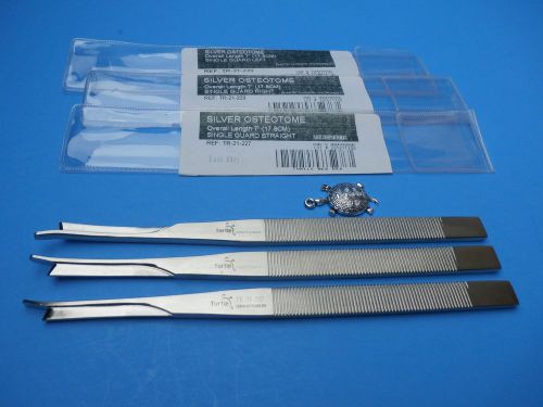 Silver OSTEOTOME 7&#034; Single Guard SET 3(LEFT,RIGHT,STR)Arthroscopy Instrument,OR