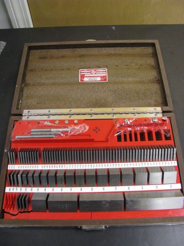 Starrett/Webber Square, Steel, Model SS88A1  Grade 2 Gage Block Set - FO8