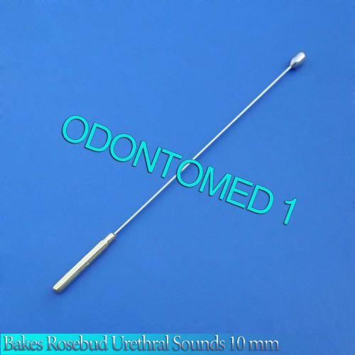 One Pc Bakes Rosebud Urethral Sounds 10MM Gold Plated