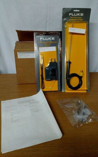 100 New Fluke Type K Thermocouple immersion probe 80pk-2A &amp; Module 80TK KITS