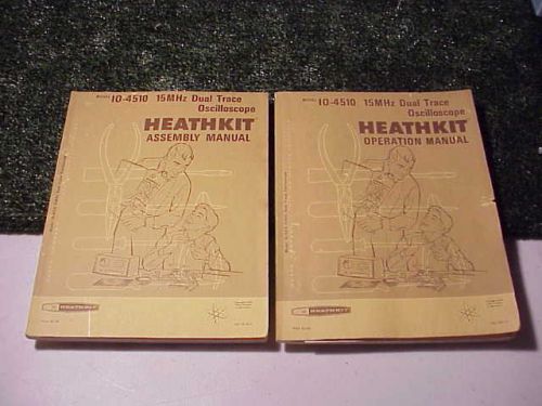 2 vintage heathkit oscilloscope operation manual model IO-4510