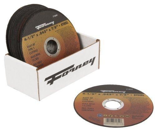 Forney 71775 cut-off wheels with 7/8-inch arbor, 25-pack for sale