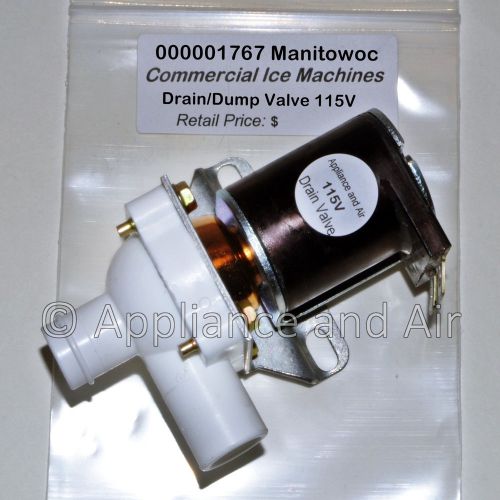 000001767 Manitowoc Ice Maker Water Solenoid Purge / Dump Valve 115V SHIPS TODAY