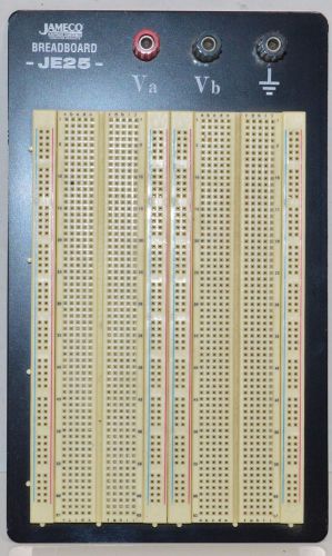 Jameco Model JE25 Solderless Breadboard 1660 Tie Points (INV 9769)