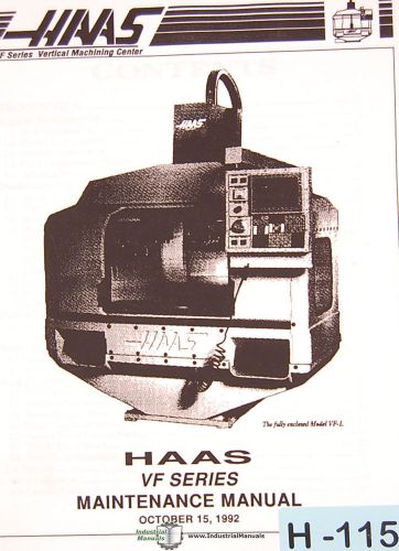 Haas VF VMC, Programming Maintenance and Assembly Manual 1992