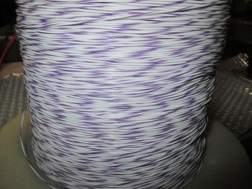 24 awg. SPC M16878/4DEB97 7/32 str. SPC Wire White with Violet Stripe 5100ft.