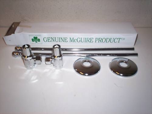 5 NEW MCGUIRE 3/8&#034; CHROME WATER SUPPLY FLEX TUBES 165LK