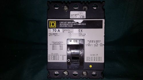 SQAURE D FAL36070 70AMP CIRCUIT BREAKER 600V