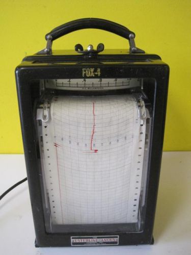 Vintage esterline angus graphic ammeter recorder graph chart drive 90 h rare for sale