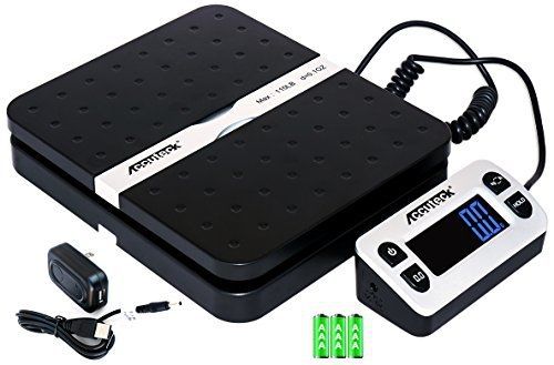 Accuteck shippro 110lbs x 0.1 oz. digital shipping postal scale, black for sale