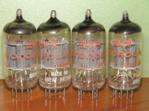 Matched Quad Motorola Mullard 12AX7 A ECC83 Vacuum Tubes &#034;I61&#034; V Strong