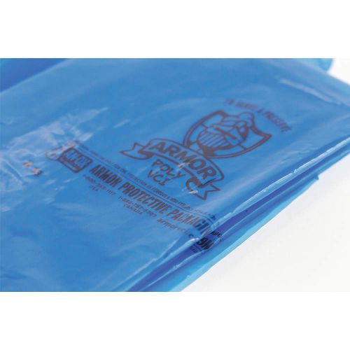 ARMOR POLY PVCIBAG4MB1824 VCI Flat Bags, 24in.L., 4 mil, PK250 Free Ship $11E$