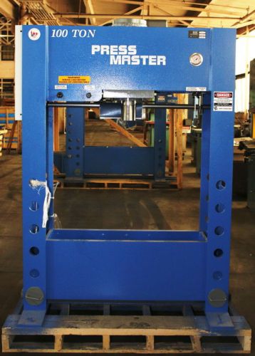 100 ton 12&#034; strk pressmaster hfp-100 (demo machine) h-frame hydraulic press for sale