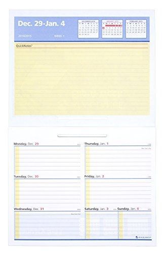 At-A-Glance AT-A-GLANCE Flip-A-Week Desk Calendar Weekly QuickNotes Refill 2015,