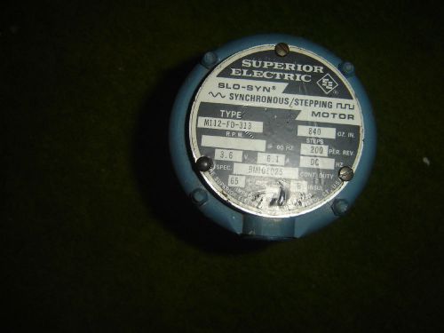 SUPERIOR ELECTRIC SLO-SYN STEPPING MOTOR type M112-FD-313 , 200 steps NEVER USED
