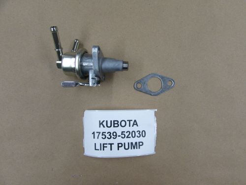 1 NEW GENUINE OEM KUBOTA FUEL LIFT PUMP W/ GASKET 17539-52030 &amp; 1G751-52140