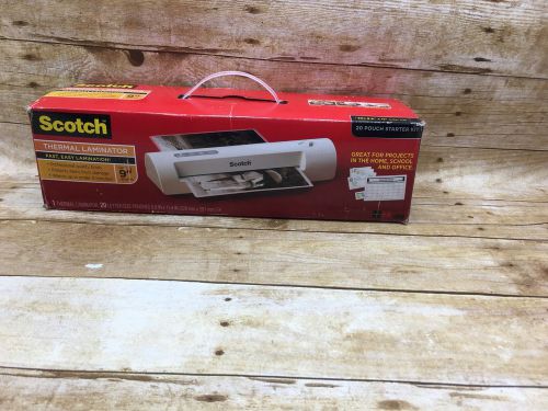 Scotch Thermal Laminator Combo Pack, Includes 20 Letter-Size Laminating Pouches