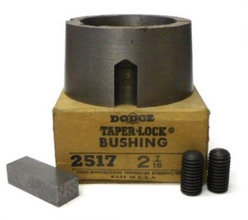 DODGE TAPER LOCK BUSHING 2517 **2 7/16&#034;** APPROX 3 3/8&#034; LARGEST OD, 1 3/4&#034; DEPTH