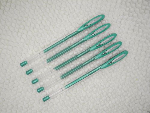 (8 Pens Pack) Uni-Ball Signo Noble Metal 0.8mm Roller ball pen Green smooth