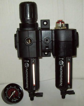 Norgren 1/2 filter regulator combo c73h-4ak-qd3-rmg-qdb for sale