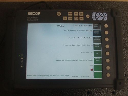 Siecor Corning SM MM Fiber OTDR Plus Multitester II w/ VFL &amp; PM 340M 340M-5610