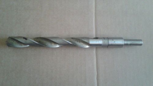 Vintage morse 13/16&#034; reduced shank 1/2&#034; high speed drill bit 10&#034; long u.s.a. for sale